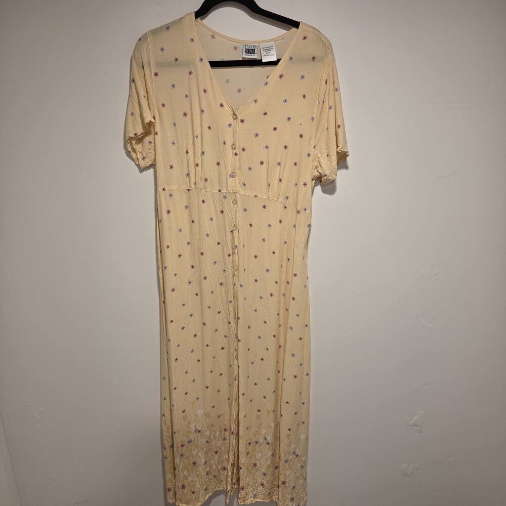 Vintage 90s Maternity Clothes Bundle Dress Top Romper Large Take Nine Motherhood - Picture 16 of 16